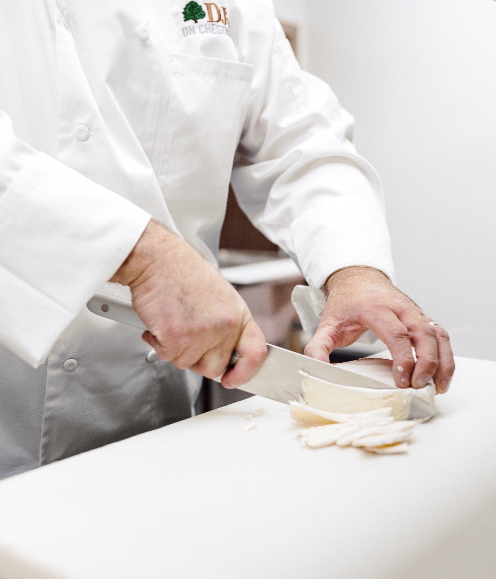 Chef chopping food